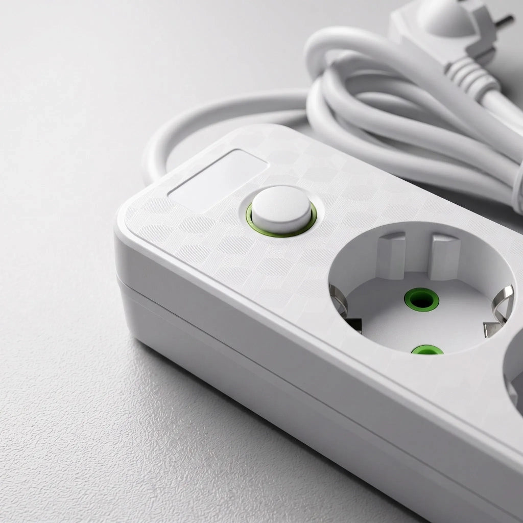 Multipresa Con Prolunga, 5 Prese + 2 Porte Usb-a + Usb-c Jnh023-4a White