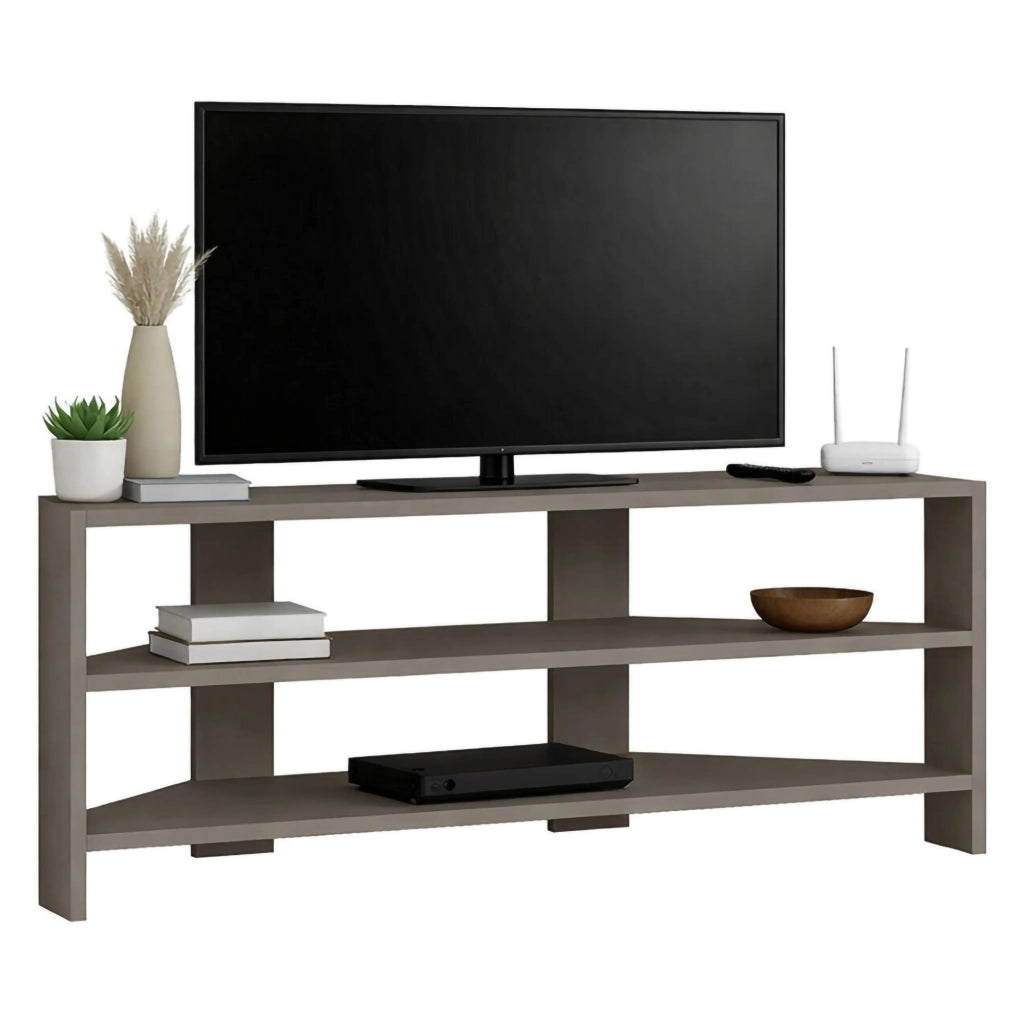 Naypyidaw, Mobile Porta tv 3 Ripiani, 114x36x45h cm Beige