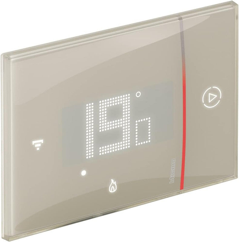 Bticino SXM8002R TERMOSTATO WIFI DIGITALE Smarther2 with Netatmo, Termostato da Incasso, Programmabile, Comando da App, Alexa e Google, Sabbia, Prodotto ricondizionato
