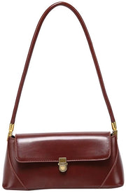 Borsa a Tracolla Femminile in Pelle Piccola con Chiusura a Zipper