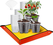 Set di Piantine - Contenitori per Semi con Materia di Rimpallamento - 30 pezzi - Diverse Dimensioni - Translucido