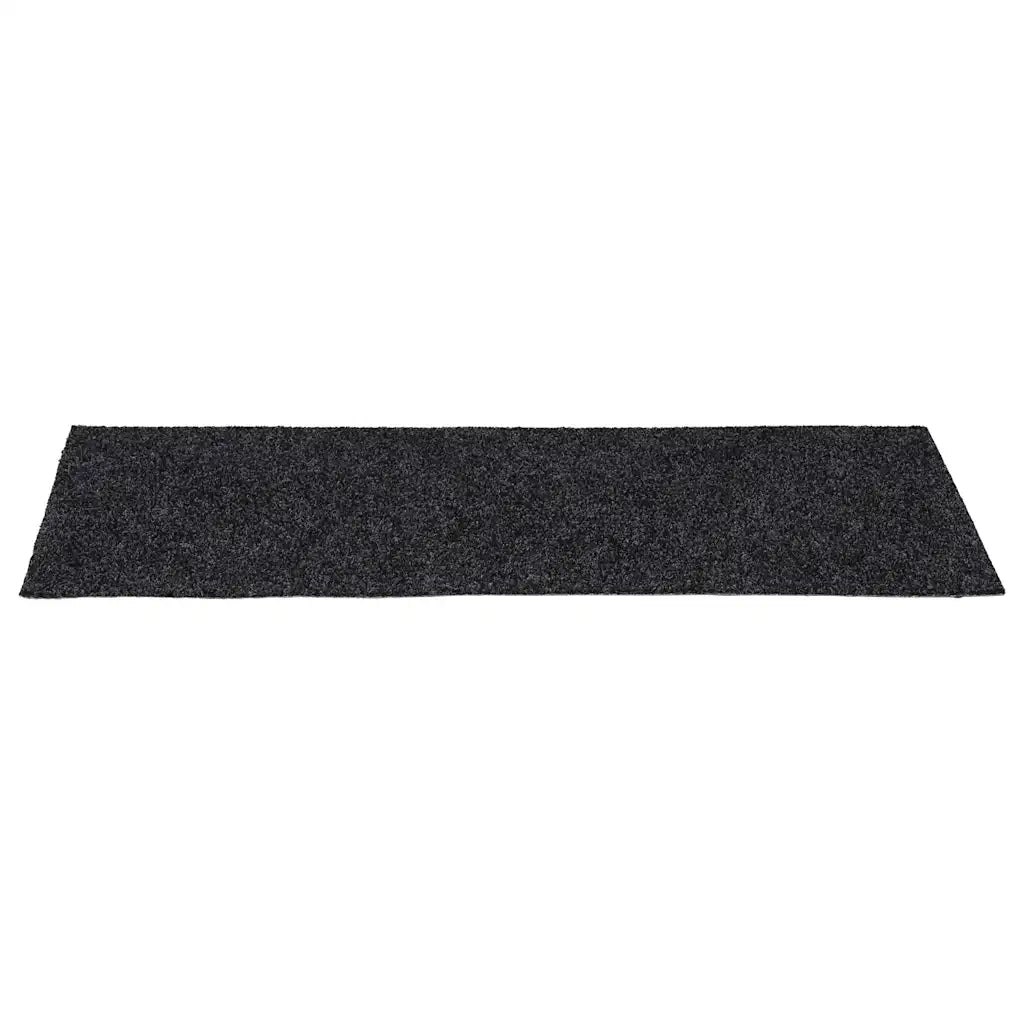 Tappetini per scale autoadesivi 30 pz 60x25 cm Grigio Scuro rettangolari 3365704