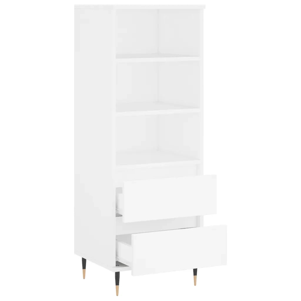 Credenza | Madia | Buffet da pranzo | Armadio da pranzo Bianco 40x36x110 cm in Legno Multistrato