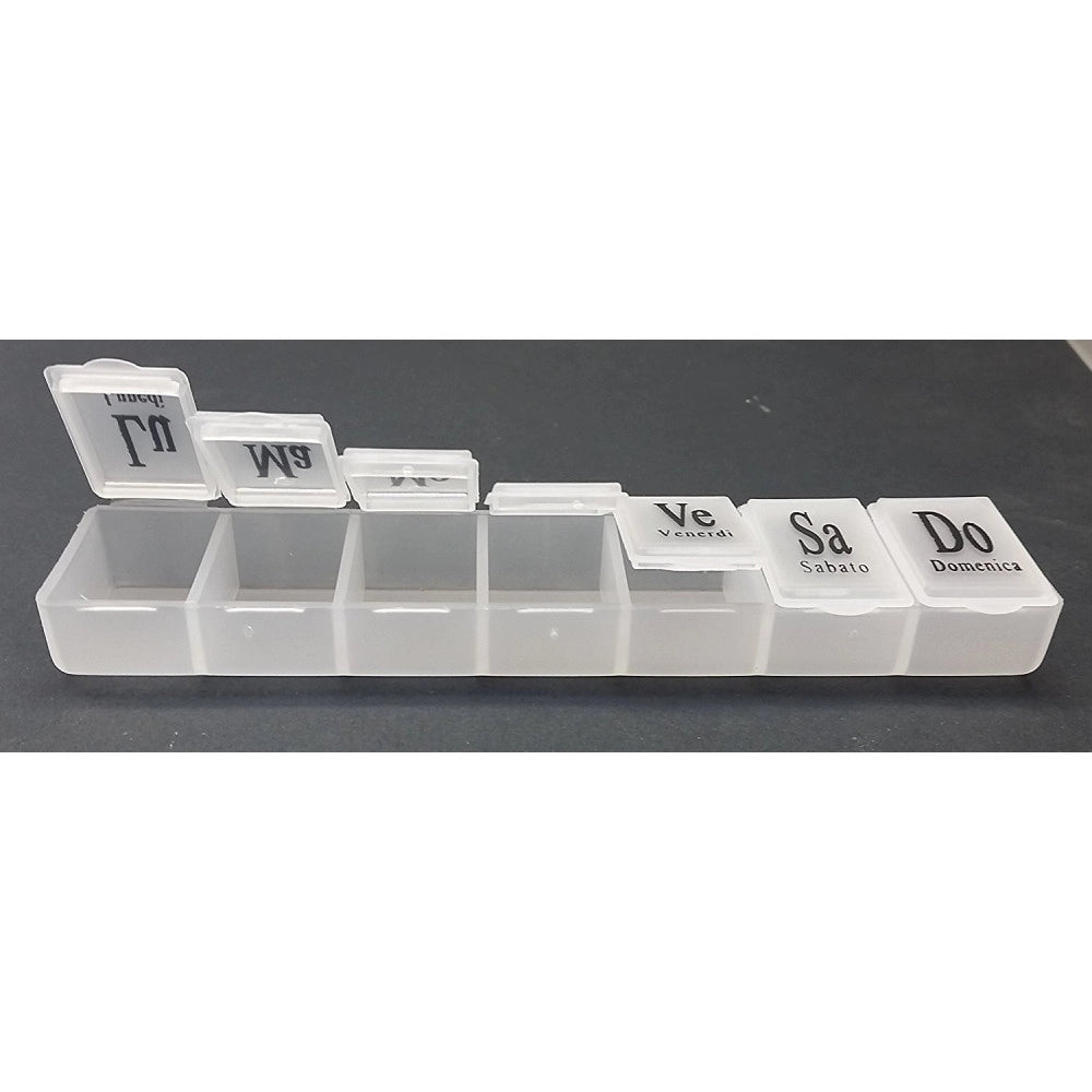 Trade Shop - Portapillole Porta Pillole Pill Box 7 Giorni Settimanale Scatola 7 Scomparti -