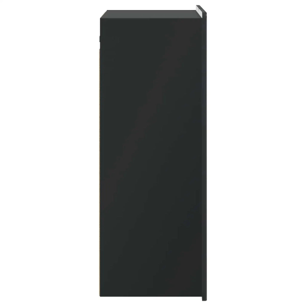 Mobiletto a muro Nero 66 x 34,5 x 92 cm Legno ingegnerizzato 898226