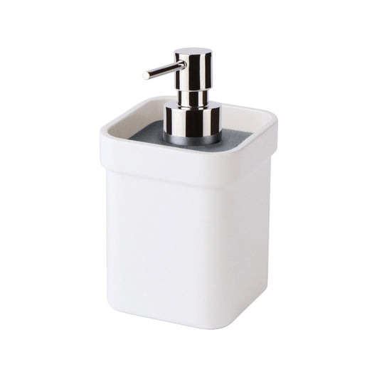 Lineabeta - Dispenser sapone bianco c/coperchio inox lucido 250 ml