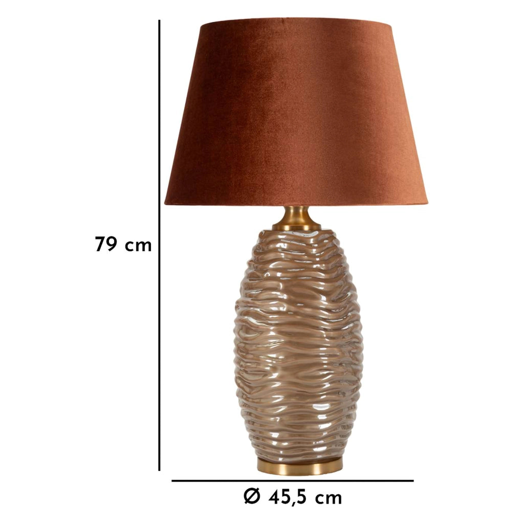 Arita, Lampada da Tavolo Necessaria 1 Lampadina, Rame