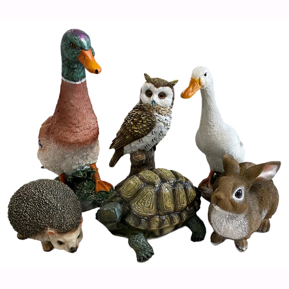 Statuetta da Giardino in poliresina 31x12x36 cm Animale per esterno GERMANO REALE