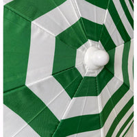 Ombrellone da Spiaggia Mare Diametro 200 cm Telo da 135 gr/mq Colore Bianco/Verde
