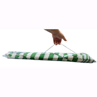 Ombrellone da Spiaggia Mare Diametro 200 cm Telo da 135 gr/mq Colore Bianco/Verde