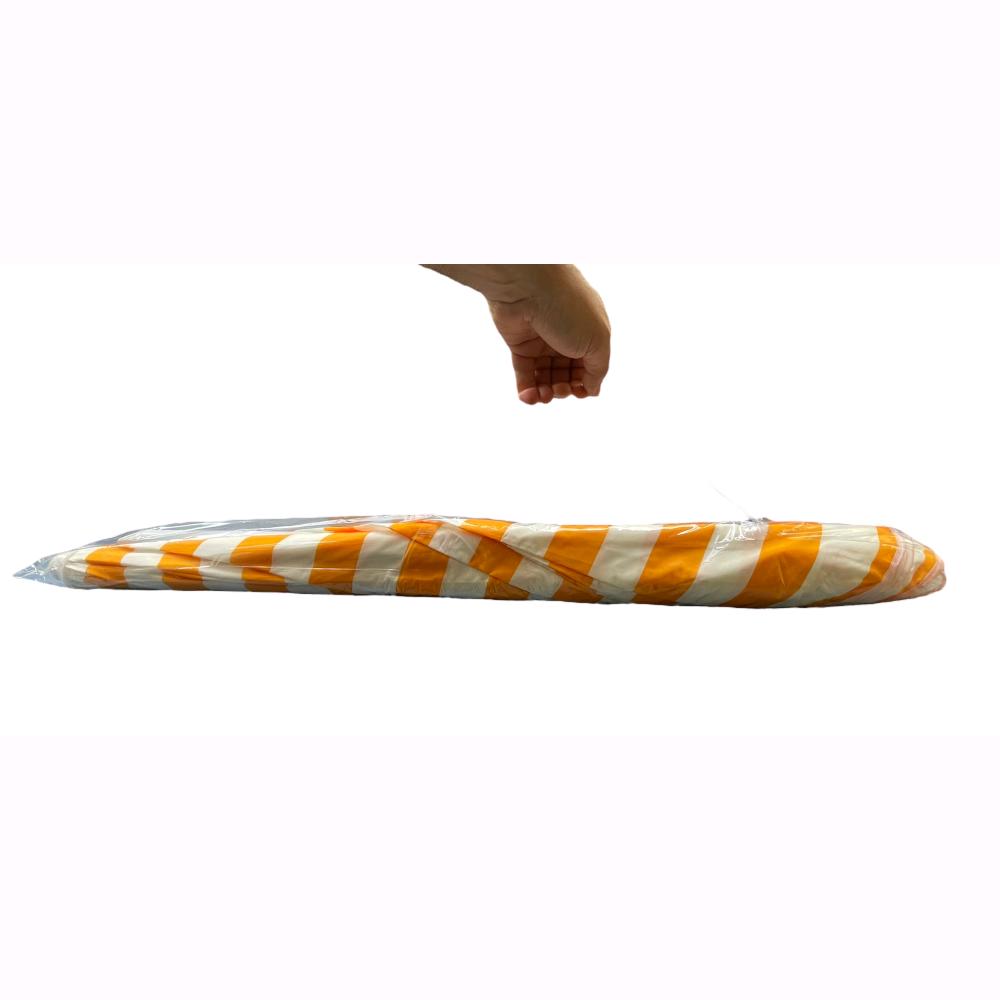 Ombrellone da Spiaggia Mare Diametro 200 cm Telo da 135 gr/mq Colore Bianco/Giallo
