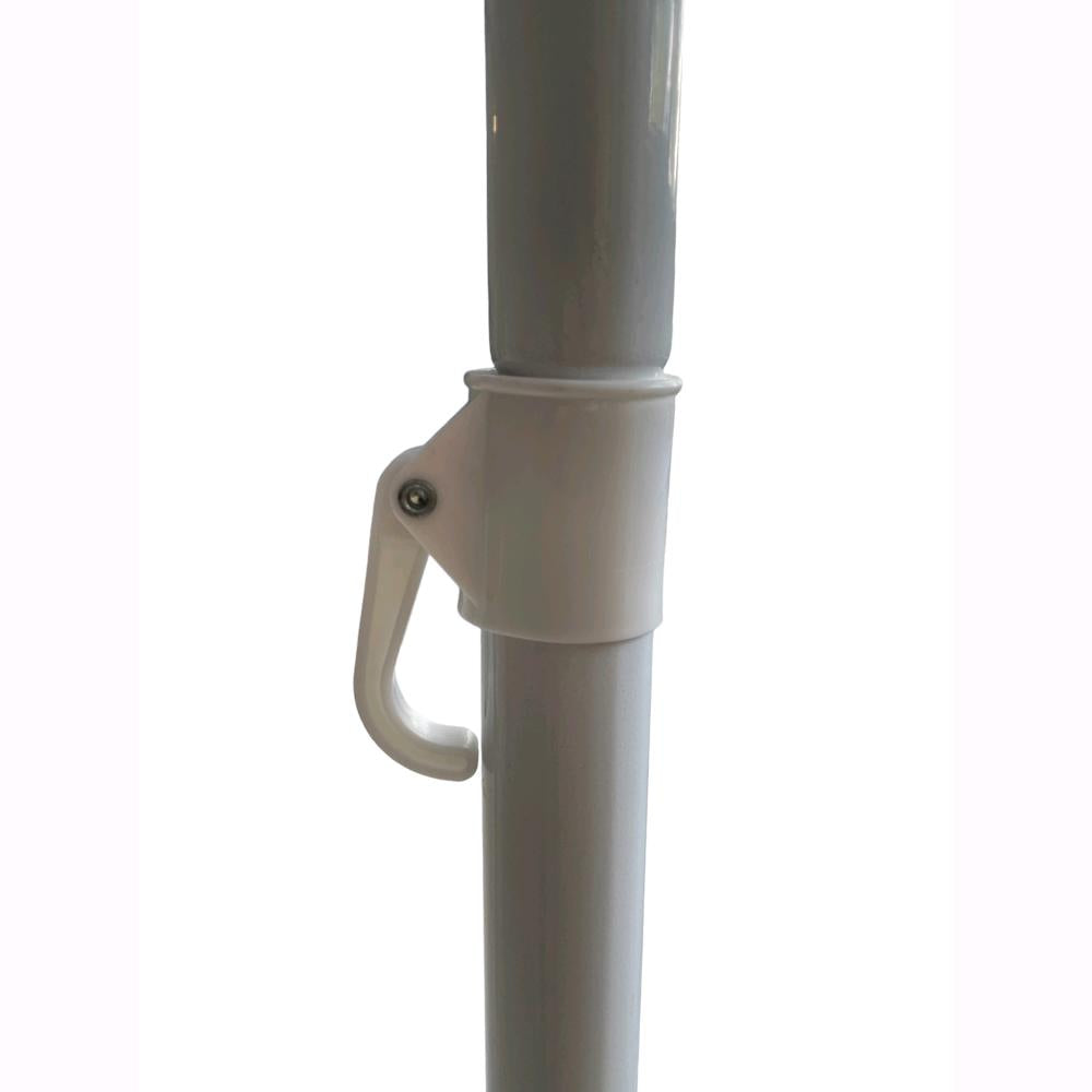 Ombrellone da Spiaggia Mare Diametro 200 cm Telo da 135 gr/mq Colore Bianco/Giallo