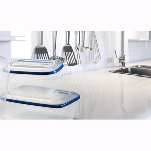 Tris di Contenitori quadrato per Alimenti in polipropilene Litro da Frigo 5 litri