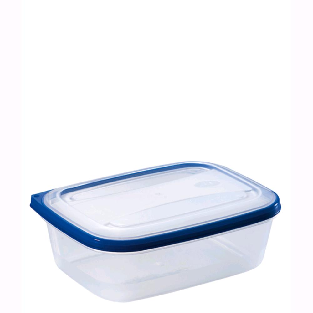 Tris di Contenitori Rettangolare per Alimenti in polipropilene Litro da Frigo 3 Pezzi