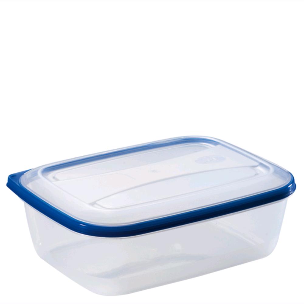 Tris di Contenitori Rettangolare per Alimenti in polipropilene Litro da Frigo 3 Pezzi