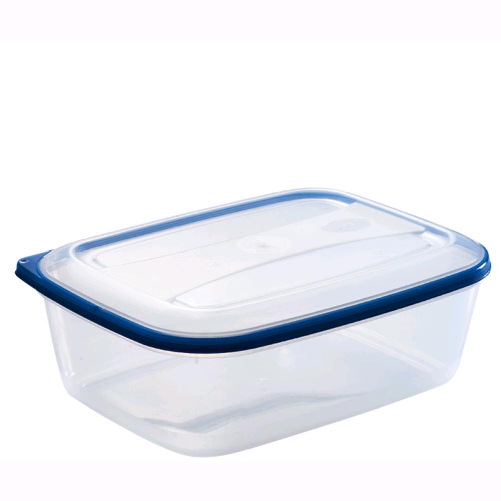 Tris di Contenitori Rettangolare per Alimenti in polipropilene Litro da Frigo 3 Pezzi