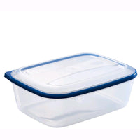 Tris di Contenitori Rettangolare per Alimenti in polipropilene Litro da Frigo 3 Pezzi