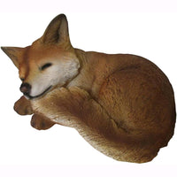 Statuetta da Giardino in poliresina 25x16x12 cm Animale per esterno VOLPE