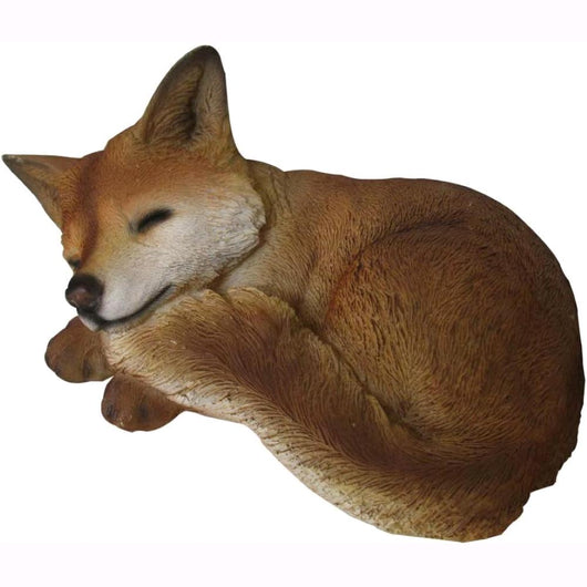 Statuetta da Giardino in poliresina 25x16x12 cm Animale per esterno VOLPE