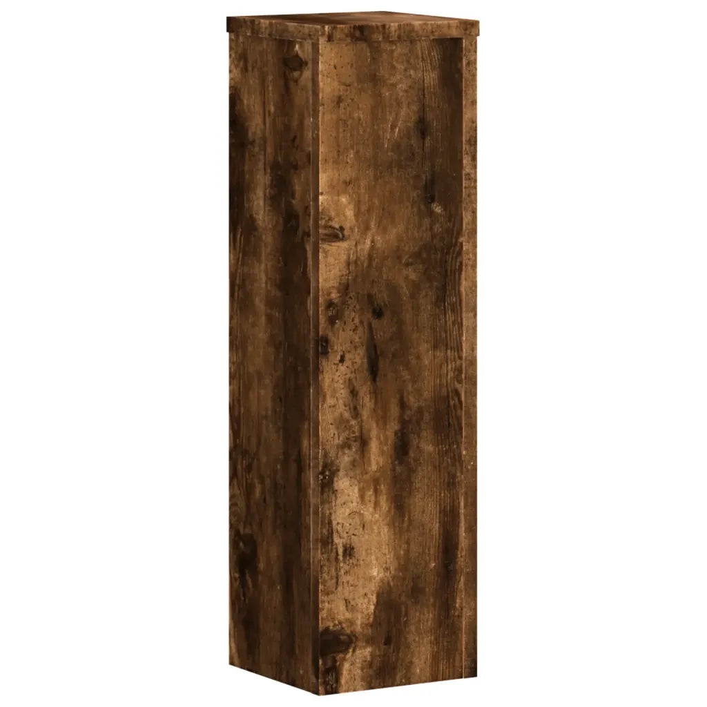 vidaXL Supporti per Piante 2 pz Rovere 17x17x60 cm Legno Multistrato