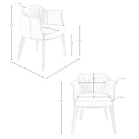 Sedia in similpelle grigia