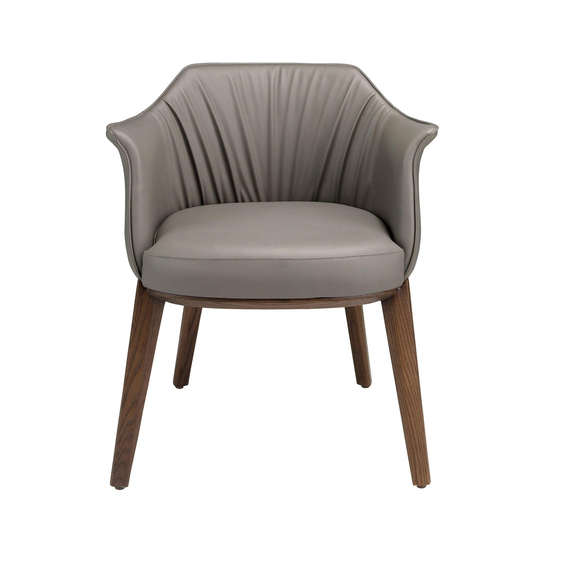 Sedia in similpelle grigia