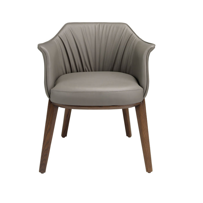 Sedia in similpelle grigia