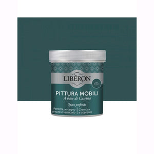 Liberon Pittura Vernice per Mobili alla Caseina Colore Blu Petrolio 500 ml