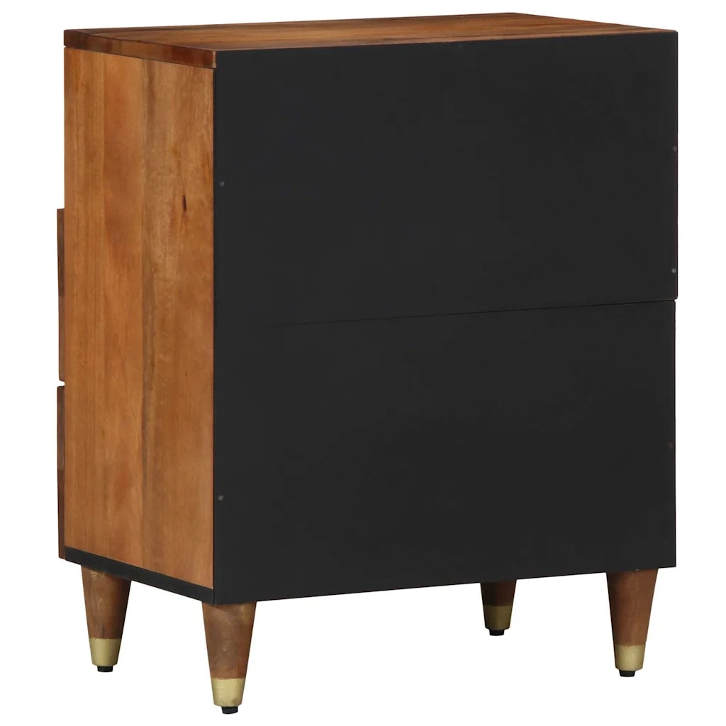 Comodino | Armadio da Notte | Mobiletto da notte con cassetto Marrone miele 50 x 33 x 62 cm