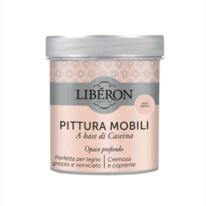 Liberon Pittura Vernice per Mobili alla Caseina Colore Rosa Antico 500 ml