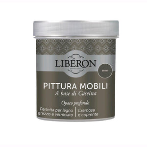 Liberon Pittura Vernice per Mobili alla Caseina Colore Bruno 500 ml