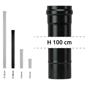 Tubo per Stufa a Pellet Acciaio rivestito con smalto porcellanato 100H cm 8 ⌀ cm - PNL800