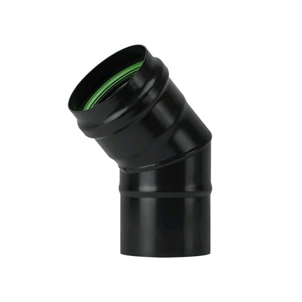 Gomito 45° per Stufa a Pellet Acciaio rivestito con smalto porcellanato 10 ⌀ cm - PN1004