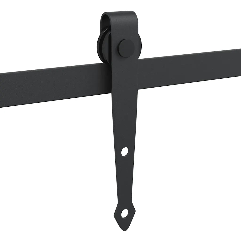 vidaXL Kit Anta Scorrevole Armadio in Acciaio al Carbonio 113 cm