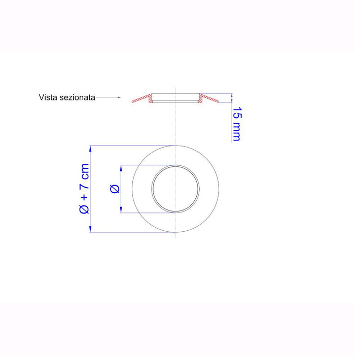 Anello per Tubi Stufa a Pellet in silicone Nero 8 ⌀ cm - NN811