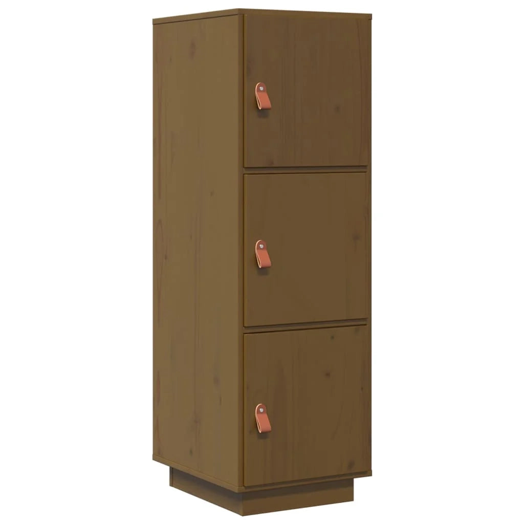 Buffet credenza cassettiera armadio mobile contenitore organizer cucina soggiorno salotto alto 34 x 40 x 108,5 cm legno di pino massiccio marrone 02_0034751