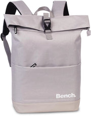 Borsa da viaggio classica con chiusura rolltop, 47 x 30 x 14 cm, 19 L, colore pietra grigia
