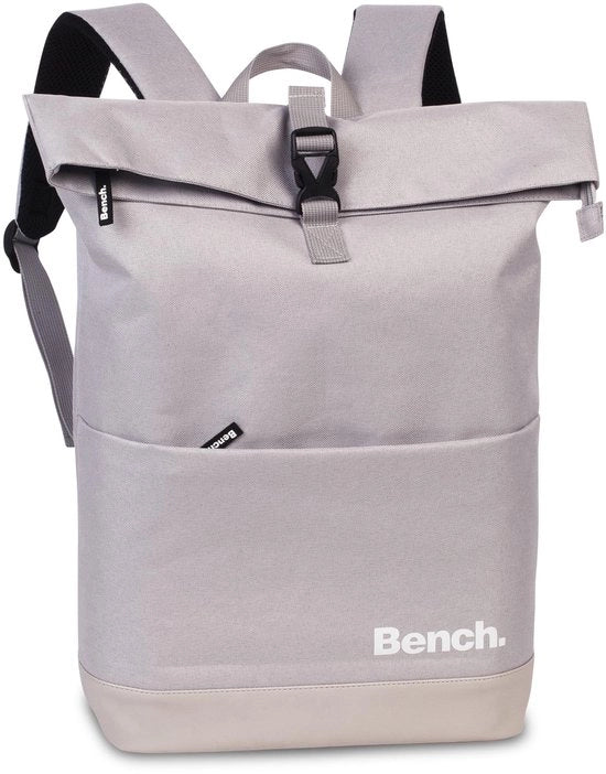 Borsa da viaggio classica con chiusura rolltop, 47 x 30 x 14 cm, 19 L, colore pietra grigia