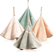 Asciugamani - 4 Pezzi - Asciugamani - Poliestere e nylon - Riciclabili - Appesi - Asciugamanini - Mani asciutte - Fazzoletti di carta - Fazzoletti assorbenti - Pannolini per la pulizia - Adatti per uso domestico e viaggio - 50cm - 4 Colori
