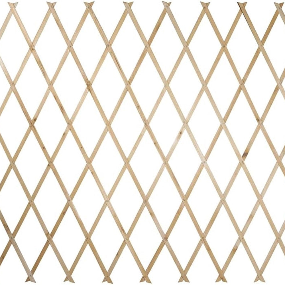 Trade Shop - Traliccio Legno Rete Estensibile Piante Rampicanti Staccionata 100x300cm 206430 -