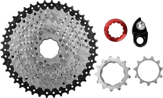 Cassette a Libera Ruota 10 Velocità - Sostituzione - Resistentente allo Sfregio - Anticorrosivo - Leggero - Adatto per 11-42T - Cassette per Bicicletta
