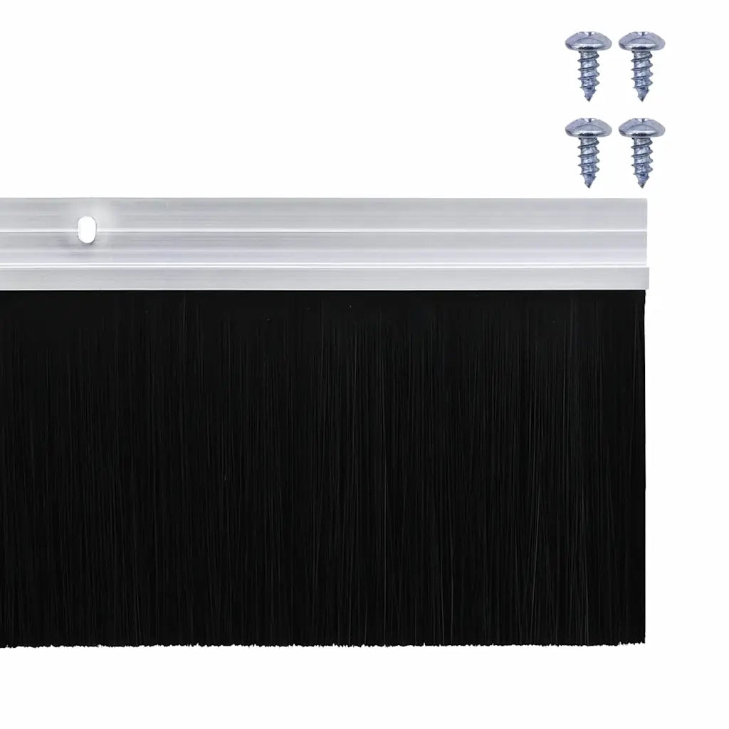 Spazzole per porte a vite 6 pcs Argento 100 cm