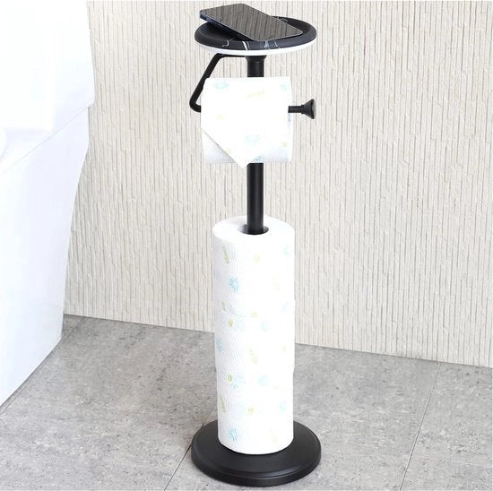 Toiletpapier in stazione libera con rack, contenitore per tissu in rotolo, bagno, contenitore per tissu in rotolo, houder per 5 rotoli in riserva, stazione standard
