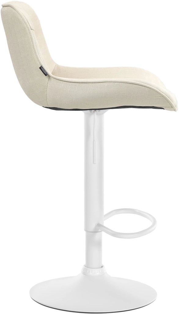 Barhocker Vonore Stoff weiЯ