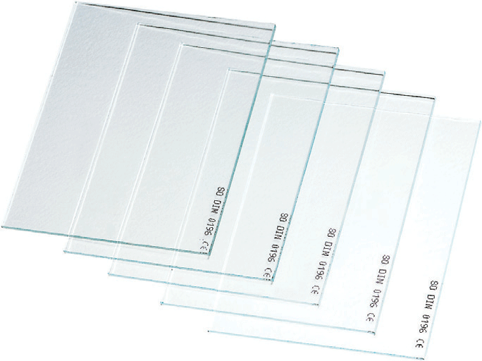 Vetro incolore per maschera 75x98