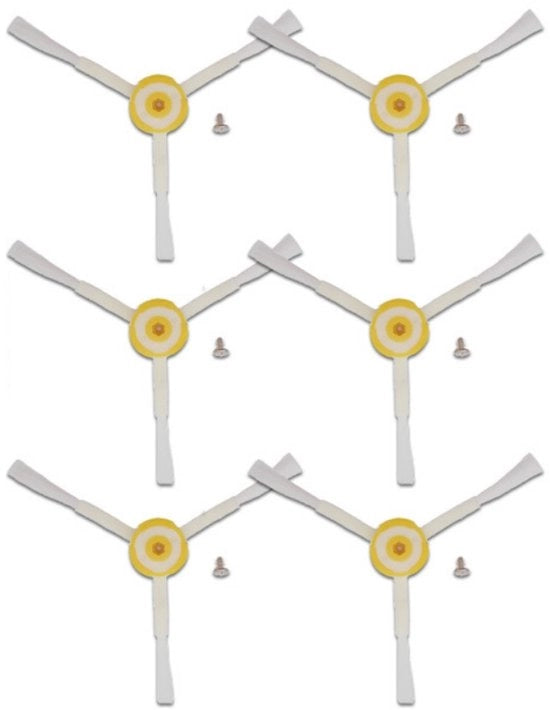 Accessori per spazzola laterale per robot aspirapolvere - Set di 6 spazzole laterali per robot aspirapolvere compatibili con Roomba 800 850 860 870 871 880 890 900 960 980