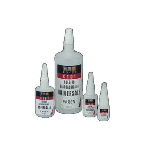 Colla adesivo C101 cianocrilato istantaneo universale incolla varie superfici 10-20-50-500gr GR. 10 
