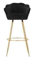 Sgabello Bar Vienna Nero Cm 55X53X110
