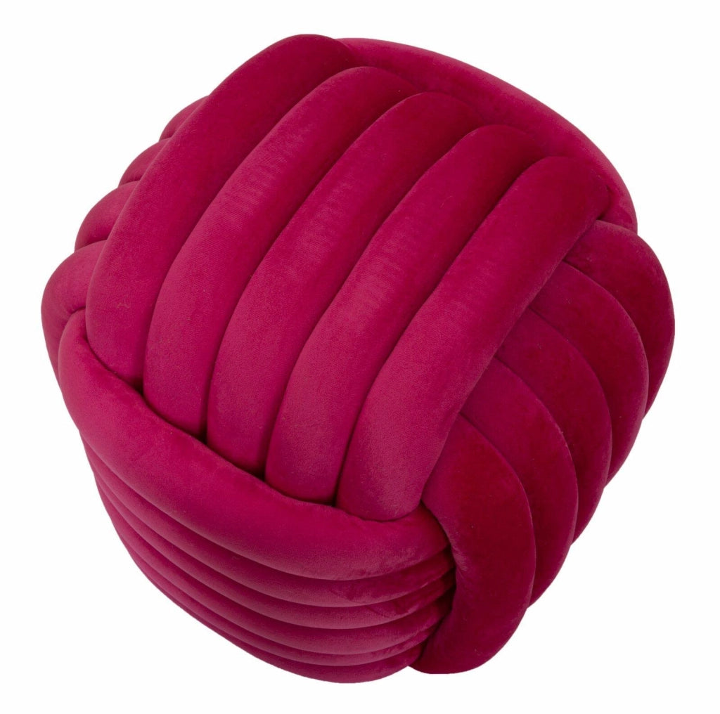 Pouf Bozzente, Poltrona multiuso, Scendiletto, Pouf poggiapiedi, 45x45 h45 cm, Fucsia