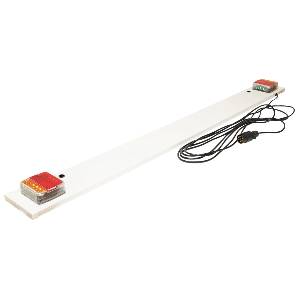 Barra di traino con lampade a LED, cavo da 6 m, spina a 7 poli 1500x140x20 mm Breckner Germany